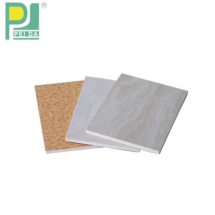 PVC Vinyl Dilapisi 60x60 Ubin Plafon gipsum Harga India Importir