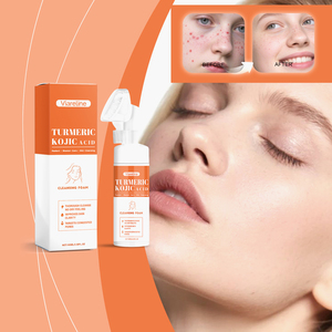 Espuma Limpiadora Facial de Cúrcuma y Ácido Kójico, Limpia la Piel del Rostro y Cuida Suavemente el Acné - Product Image 2