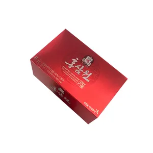 Health Functional Food Verpackungs box Red Ginseng Liquid Luxus papier Verpackungs box Gold Blocking