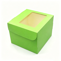 Boîtes à gâteaux en carton gaufré portables, personnalisables avec logo, pour boulangerie, qualité alimentaire, avec fenêtre, vente en gros, fournisseur OEM