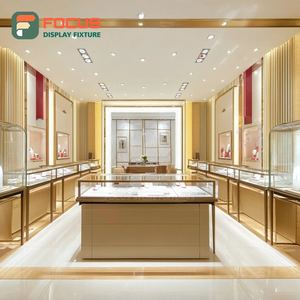 Custom Jewelry Store Interior Display Wood <b>Frame</b> Boutique Space Display Cabinet - Product Image 5