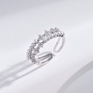 custom wedding plata 925 <b>sterling</b> <b>Silver</b> purple zircon layered <b>rings</b> engagement chunky stone <b>adjustable</b> finger <b>ring</b> for woman - Product Image 4