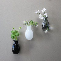 DIY Mini vase à plantes 3D en verre, aimant de réfrigérateur créatif, décoration pour la maison et le bureau, aimants autocollants pour vase