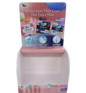 Supermarkt Einzelhandel POP Bodenst änder Schaumstoff platte Wellpappe regal für Nüsse Keks Snacks Brot Süßigkeiten PVC <span class=keywords><strong>Promotion</strong></span> Stand - Product Image 2