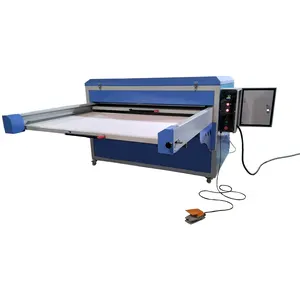 120*150cm large format 1 side 2 tray hydraulic lower sublimation heat press machine for jean jacket horse-face skirt jersey bag