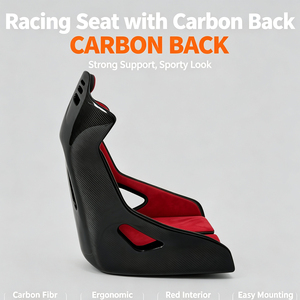 Asiento de Competición MASSAIT Hot 1053b con Respaldo de Carbono y Base de Seguridad Colorida - Product Image 6
