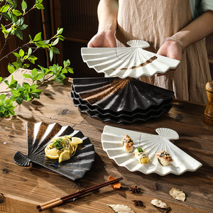 Plato Desechable Ecológico Estilo Coreano para Sushi, Postres y Bocadillos, Forma Irregular Creativa y Personalizada, Apto para Microondas - Product Image 4