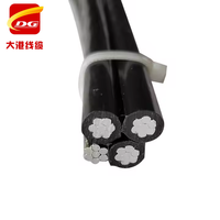 Cable ABC Autoportante Aéreo con Aislamiento XLPE, Conductor de Aluminio Triplex Estándar ICEA AAAC ACSR AAC