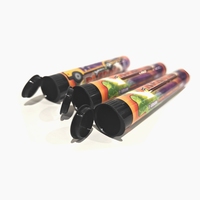 Tubes d'emballage personnalisés en plastique de 1 gramme, taille King Size 120 mm 125 mm, à ouverture à pression, à l'épreuve des enfants, pour pré-emballage de fleurs