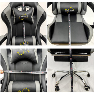 Zéro gravité Cyber chaise à bascule ordinateur PU cuir Racing Pro ergonomique PC Gaming Gear chaise chaises de jeu avec <span class=keywords><strong>repose</strong></span>-pieds - Product Image 6
