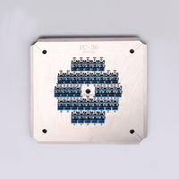 DAMU 36 Port SC PC Conector de Fibra Óptica, Herramienta de Pulido con Plantilla para FTTH, 100% de Tasa de Aprobación 3D y 1 Año de Garantía