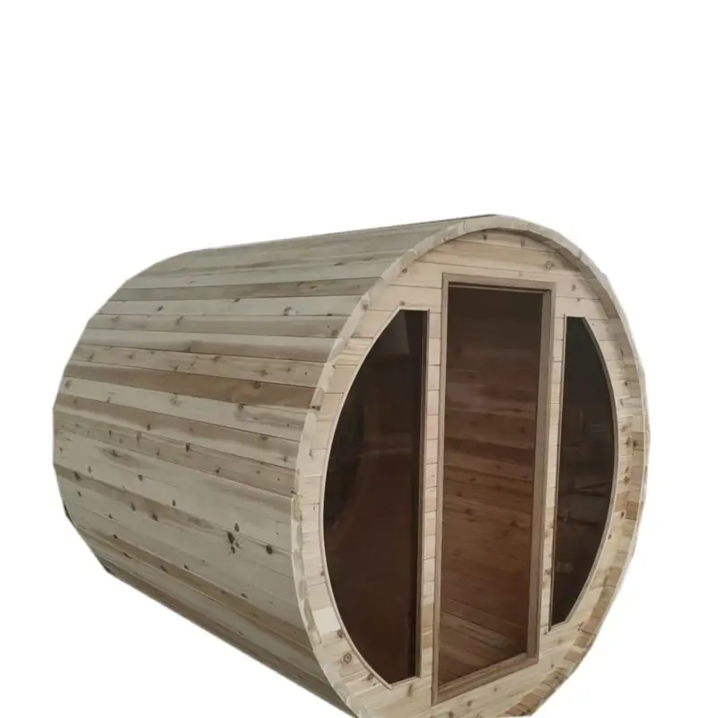 im freien sauna-fass in zedernholz fass sauna 6 personen holzofen hemlock-holzfass im freien sauna