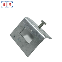 Support de poutre en acier au carbone Unistrut galvanisé à chaud, type fenêtre avec boulon