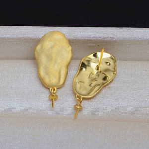 Pendientes de Plata S925 con Diseño Barroco para Mujer, Accesorios para el Cabello con Perla DIY, Perla Deformada, Joyería de Plata 3932 - Product Image 3