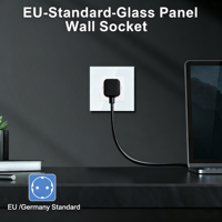Enchufe de Pared Europeo Bingoelec Resistente a Altas Temperaturas, Inserción de Cable en un Solo Paso, 16A, Enchufe de Corriente Duradero