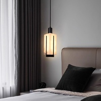 Suspension LED 220V en fer et marbre doré, style minimaliste italien, pour chambre, villa, îlot de cuisine, couloir, comptoir de bar