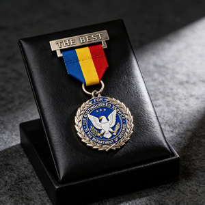 Manufacturer Wholesale Cheap Custom Design Your Own Zinc Alloy 3D Gold Metal Award Marathon Running Sport Medal <b>Ribbon</b> - Product Image 3