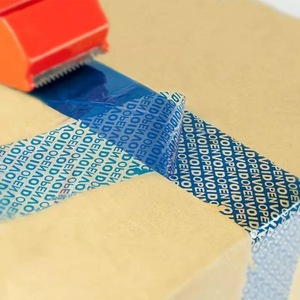 Công nghiệp tùy chỉnh logo in an ninh Hộp Băng 50 mét carton niêm phong 50m Pet kiểm tra giả mạo bằng chứng Acrylic dính Sticker - Product Image 3