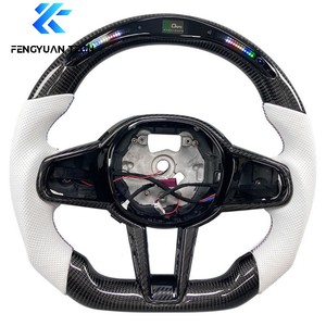 Volante de Cuero y Fibra de Carbono con Calefacción Personalizado para <span class=keywords><strong>BMW</strong></span> Serie G20 G28 G29 G30 G32 G38 CS 320i 325i <span class=keywords><strong>330i</strong></span> M3 M4 M5 X1 X2 X3 - Product Image 6