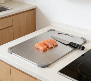 <span class=keywords><strong>Tabla</strong></span> <span class=keywords><strong>de</strong></span> <span class=keywords><strong>Cortar</strong></span> <span class=keywords><strong>de</strong></span> Acero Inoxidable 2026, con Esquinas Antideslizantes Protectoras, Sin Deslizamientos Durante el Uso - Product Image 2
