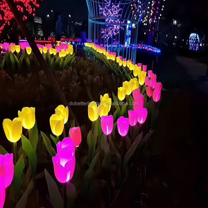Đèn LED hoa Tulip nhân tạo RGB Pixel DMX bán buôn để trang trí cảnh quan ngoài trời - Product Image 2