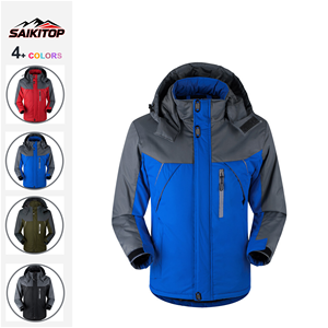 Erkek Polar, Kalınlaştırılmış, Sıcak Dış Mekan İş Kıyafetleri, Rüzgar Geçirmez, Büyük Beden Dış Giyim Mont ve Rüzgarlık - Product Image 1