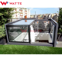 Boîte moderne autoportante étanche ouverture automatique Skybox lucarne toit plat escalier trappe d'accès électrique coulissante en boîte