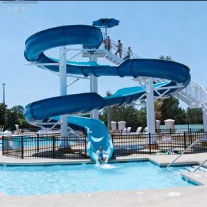 <span class=keywords><strong>Toboggan</strong></span> aquatique en spirale à grande échelle pour l'extérieur, <span class=keywords><strong>toboggan</strong></span> rotatif en fibre de verre, installation d'amusement aquatique - Product Image 6