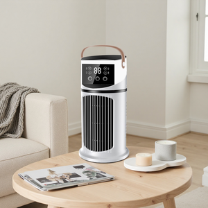 Ventilateur Rafraîchisseur d'Air Portable USB de Bureau avec Humidificateur, Fonction de Pulvérisation et Réglages de Minuterie, Nouveau Modèle Transfrontalier, Logo Personnalisable, Pour la Maison - Product Image 1