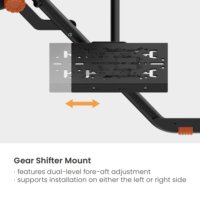 Cockpit de simulateur de course pliable LRS19-BS01 avec siège de simulation réglable, support de volant et support de pédale pour Logitech G920 PC Game