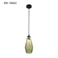 Lustre en verre simple, moderne, créatif, style industriel, pour salon, café, bar, comptoir, luminaire suspendu