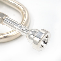 Professional Silver Plated 3-Piston BB Trumpet Hand Engraved Brass Beginner-Friendly Musical Instrument Performance Trumpet for
