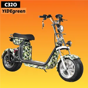 リチウム電池Citycoco電動スクーター電動バイク1500W 3000W 60V 20Ah米国Eu在庫