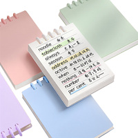 Bloc-notes promotionnel BECOL multicolore, mini, pour étudiants, coins arrondis, format A7, feuilles mobiles, portable, format poche, pour cadeau