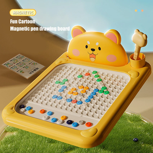 Pizarra Magnética de Dibujo con Diseño de Zanahoria, Lápiz Magnético, Juguetes de Dibujo Reutilizables para Niños, Cuentas para Bebés, Bloc de Dibujo, Regalo para Niños - Product Image 1