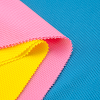 En stock, tissu en maille à œil de perdrix 150 GSM, respirant et absorbant, pour impression par sublimation, vêtements de sport, t-shirt, maillot de football, uniforme