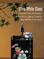 Aquarium de bureau moderne en verre HD transparent, petit aquarium pour poissons rouges et betta, ensemble complet pour salon, aquascape complet, système écologique planté