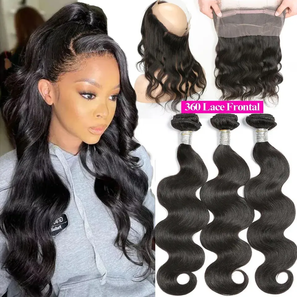 Wholesale Raw Cuticle Aligned Hair 100 Virgin Human Hair Mink Brazilian Hair Straight 3 Bundles With Lace Frontal Closure