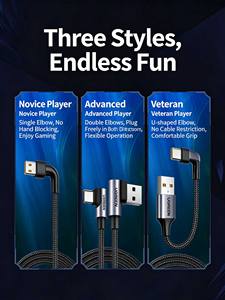 Câble de charge rapide et de transfert de données UGREEN USB-A vers USB-C 3A avec connecteur à angle droit 1,5 m pour smartphone, tablette, ordinateur portable - Product Image 6