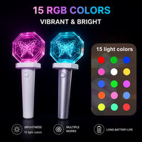 Bastón Luminoso LED Octagonal Recargable de 15 Colores |   Barra de Luz para Fiestas y Festivales de Música |   3 Modos de Control, Personalización por Aplicación