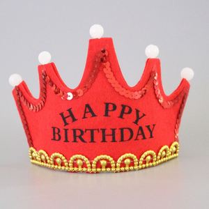 Suministros para Fiestas de Cumpleaños, Gorro de Tela No Tejida Estilo Corona con Luz LED, Sombreros para Niños, Decoración para Fiestas - Product Image 5