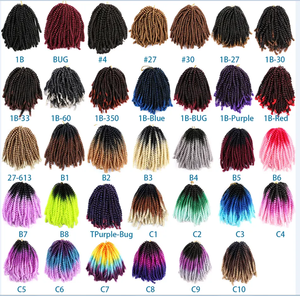 Meilleur 8 pouces Ombre printemps torsion <span class=keywords><strong>cheveux</strong></span> Crochet tresses Passion torsion synthétique moelleux Crochet Extensions de <span class=keywords><strong>cheveux</strong></span> 30 racines <span class=keywords><strong>bombe</strong></span> torsion - Product Image 1