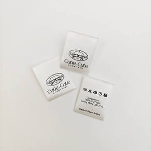 Custom Printed Eco-Friendly Cotton Woven Wash Care <b>Labels</b> for Garments <b>Shoes</b> & Bags with Custom Color Options - Product Image 3