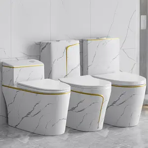 Modernes Hotel Commode Badezimmer Sanitär keramik Wc Einteiliges Keramik Marmor Wandbehang Waschbecken und WC-Set