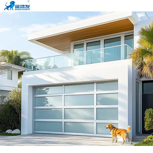 Fenêtres en verre noir isolées en acier galvanisé bois aluminium classique <span class=keywords><strong>Porte</strong></span> <span class=keywords><strong>de</strong></span> <span class=keywords><strong>garage</strong></span> <span class=keywords><strong>sectionnelle</strong></span> électrique - Product Image 6