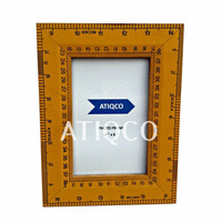 Atiqco Elegante Marco de Fotos de Madera Inteligente con Diseño de Cinta Métrica Impresa Digitalmente, Venta al por Mayor, Marco Esmaltado, Última Edición