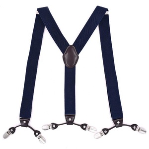 Set regalo da <span class=keywords><strong>uomo</strong></span> con <span class=keywords><strong>bretelle</strong></span> in <span class=keywords><strong>pelle</strong></span> sintetica con motivo a quadri blu personalizzato <span class=keywords><strong>di</strong></span> lusso - Product Image 3