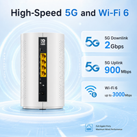 Modem débloqué OpenWRT MT7981B double bande 2,4 GHz 5,8 GHz 5G avec 2 emplacements pour carte SIM