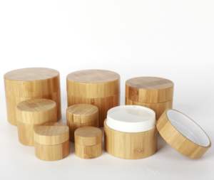 ครีมบำรุงผิวหน้า5g 10g 15g 20g บรรจุภัณฑ์เครื่องสำอางทำจากไม้แก้วสำหรับครีมบำรุงผิวหน้ากล่องไม้ไผ่ - Product Image 2