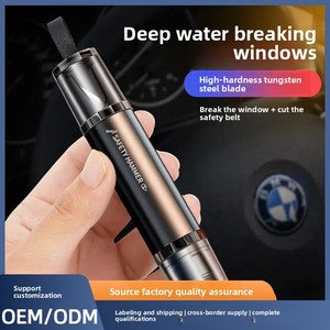 Marteau de sécurité robuste en acier tungstène pour briser les vitres de voiture, camion et bus en cas de secours - Product Image 3